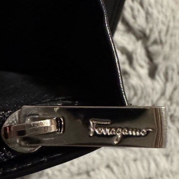 Salvatore Ferragamo Long BLack Leather Wallet - Picture 9 of 13